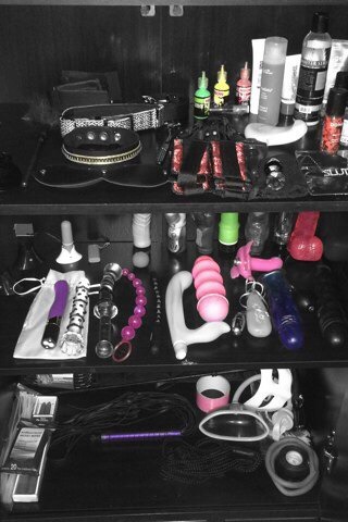 thekinkyshitwedo:  We have built up such a collection of toys that Mr bought an armoire