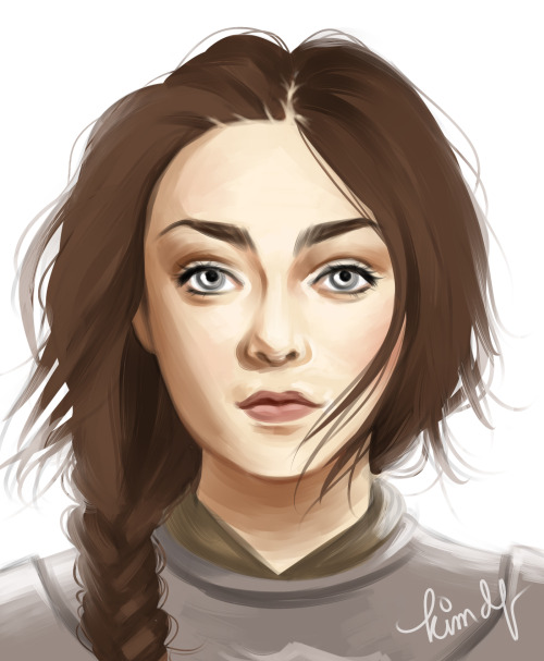 kimpertinence:Older Arya Stark. Let’s pretend I can paint.