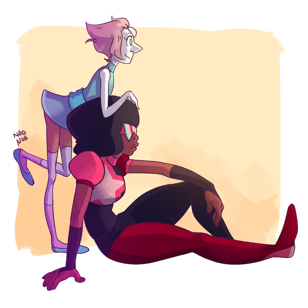 deloonoo:  Pearl and Garnet &lt;3 