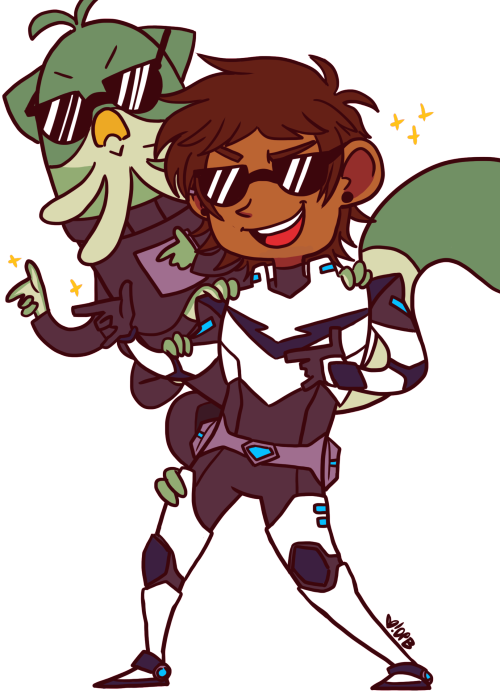legendary-defenders:  The scientist and the sharpshooter :>(I really wanted to doodle Slav)