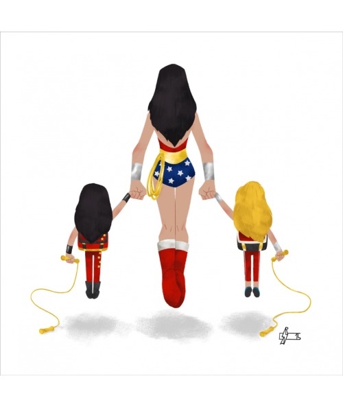 Super Families Prints by Andry Rajoelina at Last Available on French Paper Art Club With Geek-Art.ne