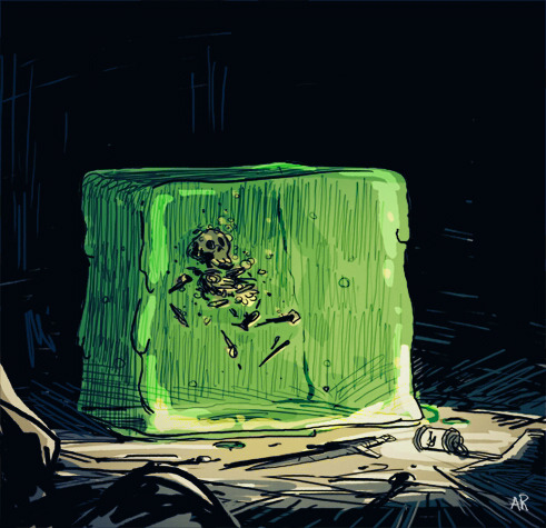 rpgprotip - tinyfortress - A gelatinous cube, need I say...