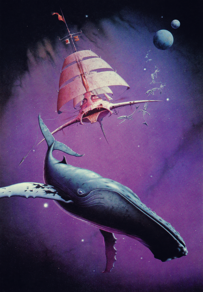 thevaultofretroscifi:  Rodney Matthews, Stop The Slaughter (1981)
