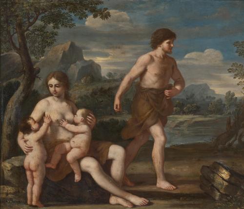 Giacinto Gimignani, Adam and Eve with Cain and Abel, c. 1652