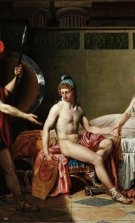 hadrian6: Detail : Hector Censuring Helen and Paris.  1820.Felix Jan Ferdinand Heyndrickx.