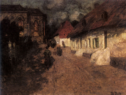 Midnight Mass, Frits Thaulow, 1901