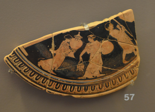 greek-museums:Archaeological Museum of Brauron:Fragments from vessels dedicated to the sanctuary (mo