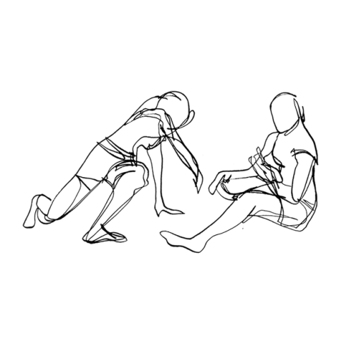 30 second continuous line poses, from a life drawing intensive with Neil Laverty of 9Lines. 