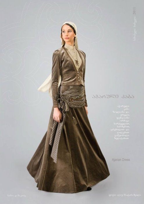 sartorialadventure:Traditional Georgian costumes by Samoseli Pirveli (click to enlarge)