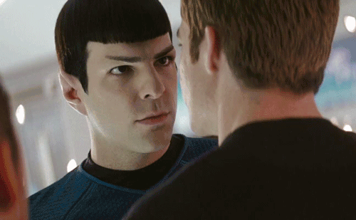 fortressofbarkingmad:  tiardistewart:  So I looked up Spock and Kirk gifs on google