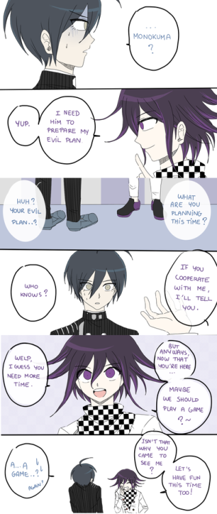 Saihara : Ouma-kun doesn’t trust easily… and he’s not really trustworthy himself.