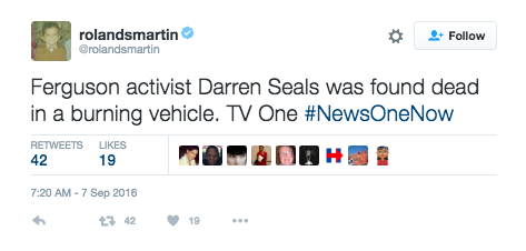 Porn Pics the-movemnt:  Darren Seals, Ferguson activist,