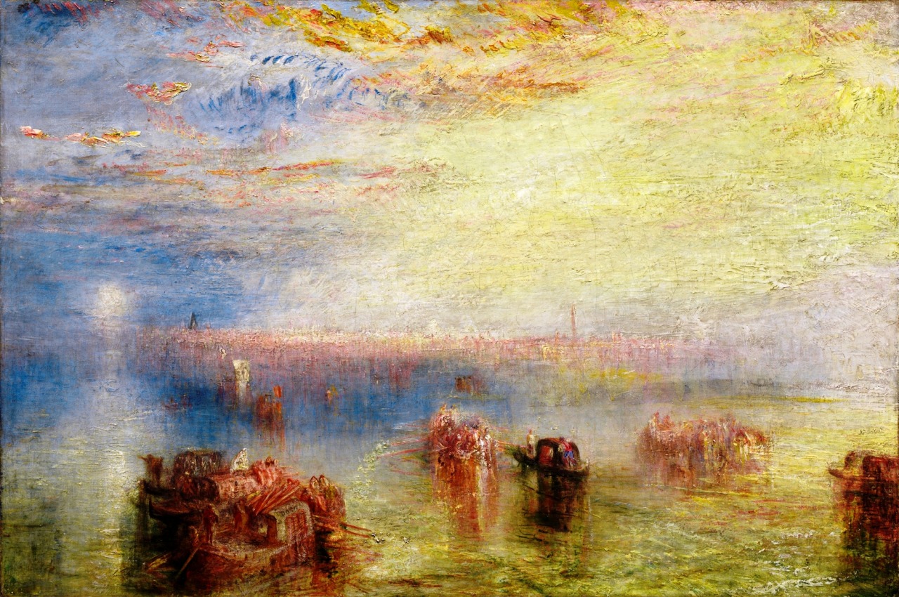 fleurdulys:  Approach to Venice - Joseph Mallord William Turner 1844 