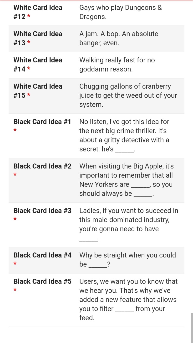 oh-little-owl:  whos-she-gonna-call:  Cards Against Humanity is hiring new writers