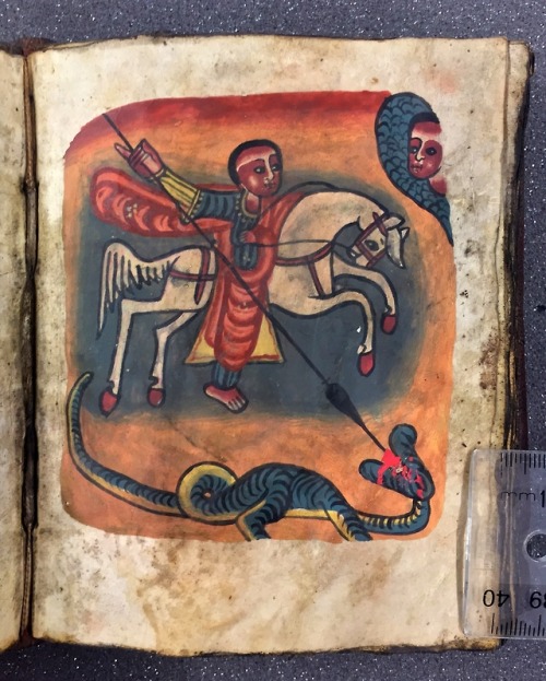 The Alexander Turnbull Library was delighted to receive an Ethiopian Prayer Book as a donation, than