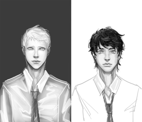 in doing all this hpcc fan art i’ve come to realize how hard it is to draw pointy people :’(