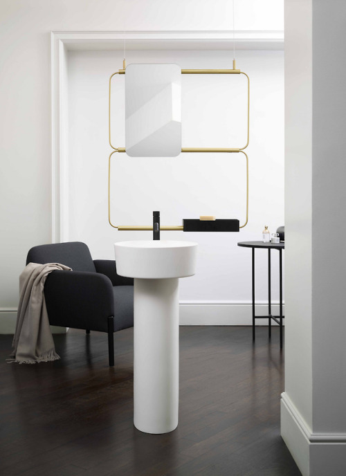 vurnii: Mirror with Wall Shelf- NUDOSee also:Clever Furniture Ideas for Small Bathrooms