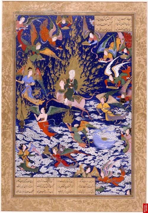 Tabriz, Iran, 1539–43. Muhammad’s ascent into heaven.