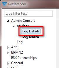 Log Details Clarify Studio Preferences