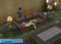 carmenmcs:  I love how sometimes you return to the dorm and Akihiko is just there. In the main hall. Sleeping in his Sunday clothes with a book on his face. 