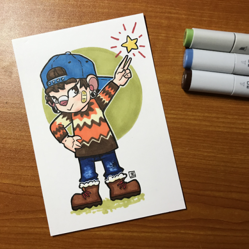My ACNL mayor! Come watch me draw it on YouTube
