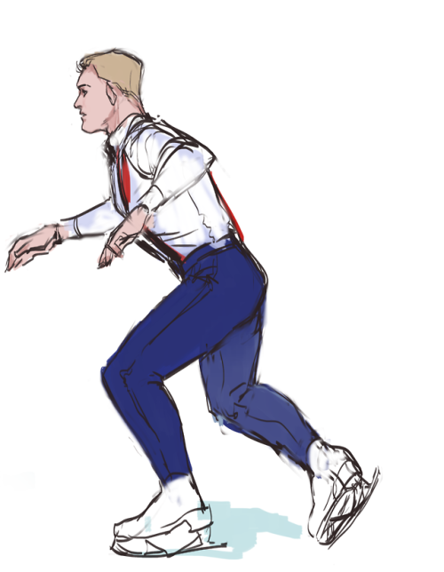 idkanatomy: doodle from Hearts Shall Dance Once Again by Blossomsinthemist bucky nat ref, steve ref,