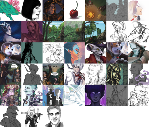 Only missed 11 days in 2018. ALL THE ARTWant a chance to win a free commission? Check out my patreon