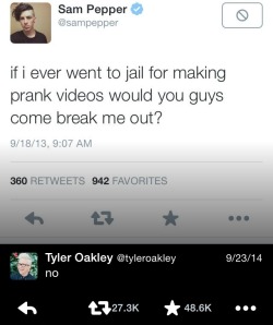 The-Fangirl-Games:  Reason Number 5473638 To Love Tyler Oakley 