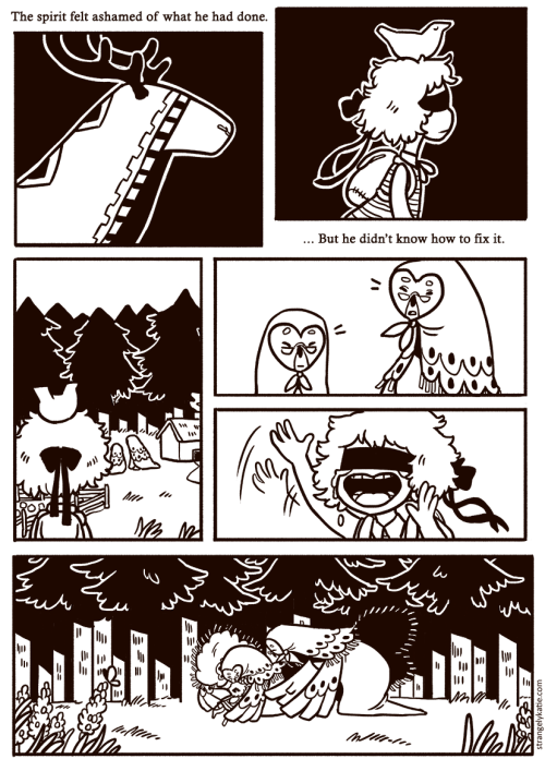 strangelykatie:  The Girl With Eyes Like A Cat Continue reading here » You can also read the pages in high res from here if you’re having trouble with the text. I wanted to try writing a fairy tale! I’m not sure what the moral is or if there is