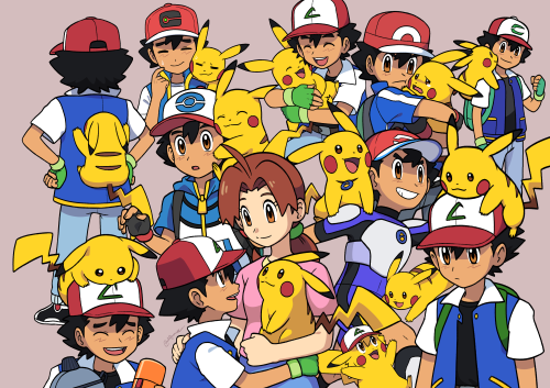 dotemcee:  oops all ash and pikachu (vol.