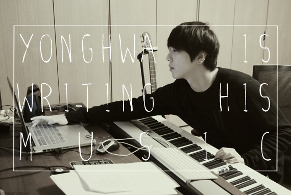jaggedbiorhythm:  Yonghwa hyung is writing his music, even when he’s sleeping -