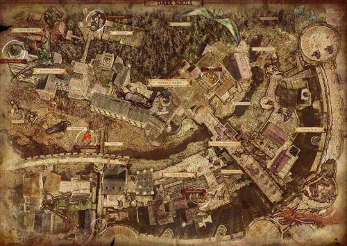 kakkakkakkakkak:  Okay, this is a perfect map of Undeadburg and the Undead Parish from Dark Souls.  