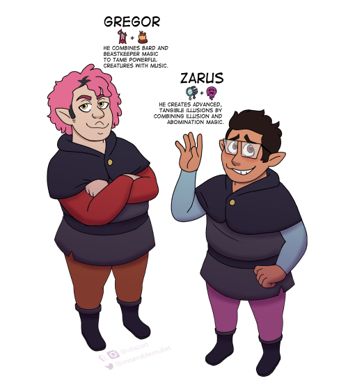 i made witchsonas for me and @misteruniverse!  i had a lot of fun thinking about how their combined 