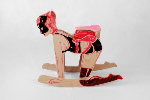 whateversexy:  Pony girl rocker - ready to assemble design by Peter Jakubik  Aww, how cute!