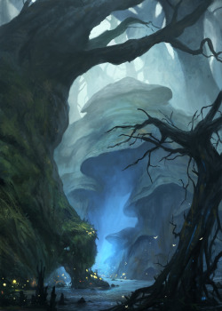 awesomedigitalart:  Enchanted forest by gerezon