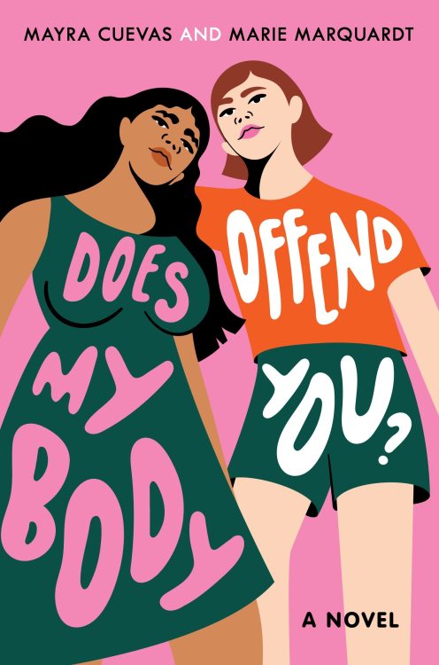 Camila Rosa’s illustrated book cover for Does My Body Offend You by Mayra Cuevas and Marie Mar