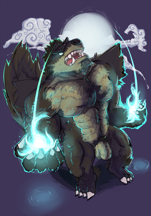 kemo-nsfw-mackles:  Werewuffs are cute.Bonus Doodle!