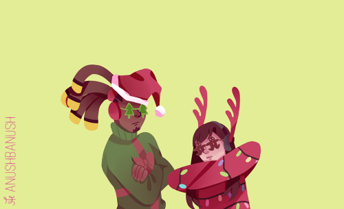 anushbanush:   Christmas sweaterssss Bonus: Grandma Ana made them 