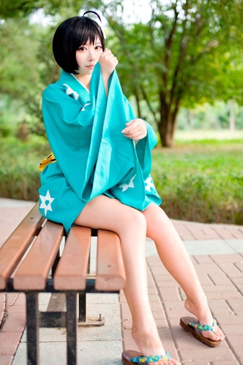 cosplayeverywhere: Nisemonogatari (偽物語) ~ Tsukihi Araragi (阿良々木月火)