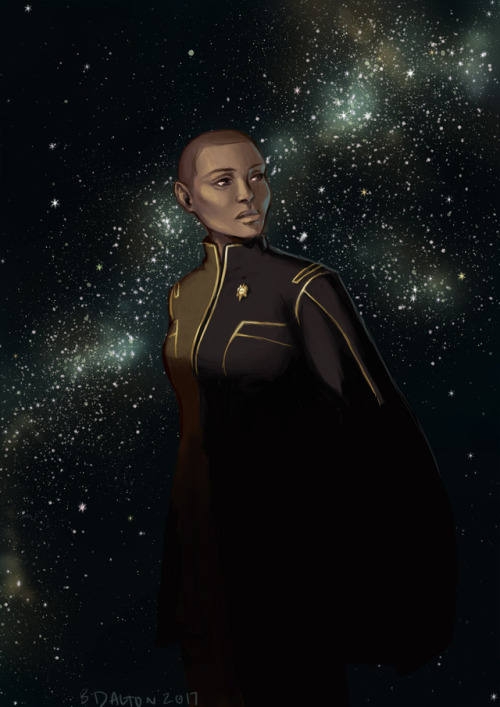 annleckie:rhetoricandlogic:loloraturasopranerd:Super into Ann Leckie rn. Had to draw Fleet Captain B