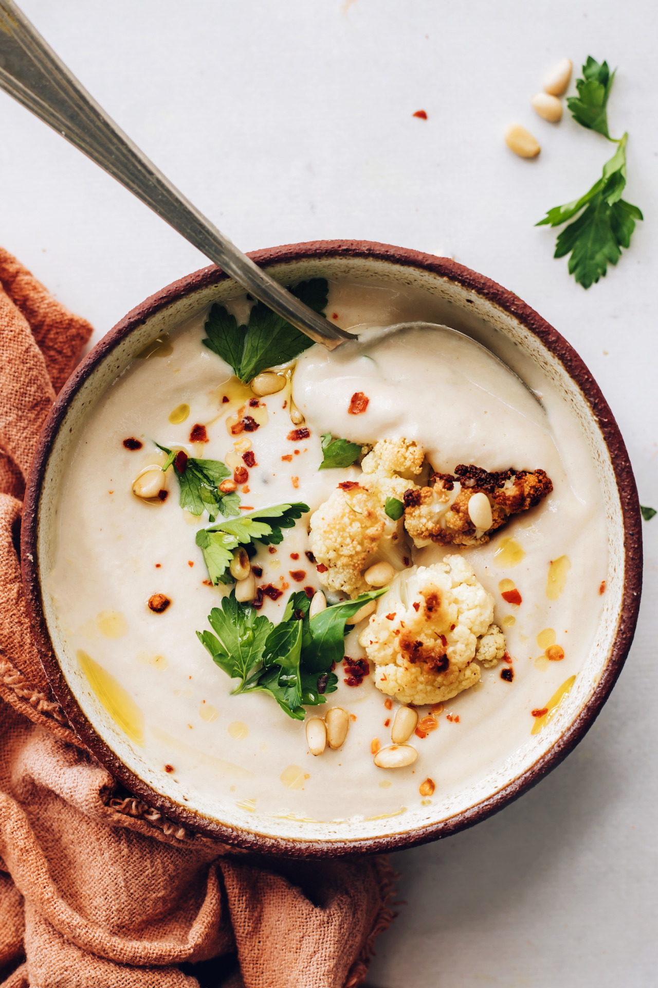 Creamy Roasted Cauliflower Soup / Recipe - Tumblr Pics