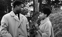 jaiking:  jacquesdemys: Sidney Poitier and Diahann Carroll in Paris Blues (1961)   Follow me at http://jaiking.tumblr.com/ You’ll be glad you did.  She looks like she wants to give him some. Lol