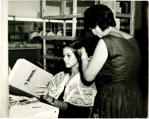 Claudia Cardinale on the set of &ldquo;Il Gattopardo&rdquo; [The Leopard]. Luchino Visconti,