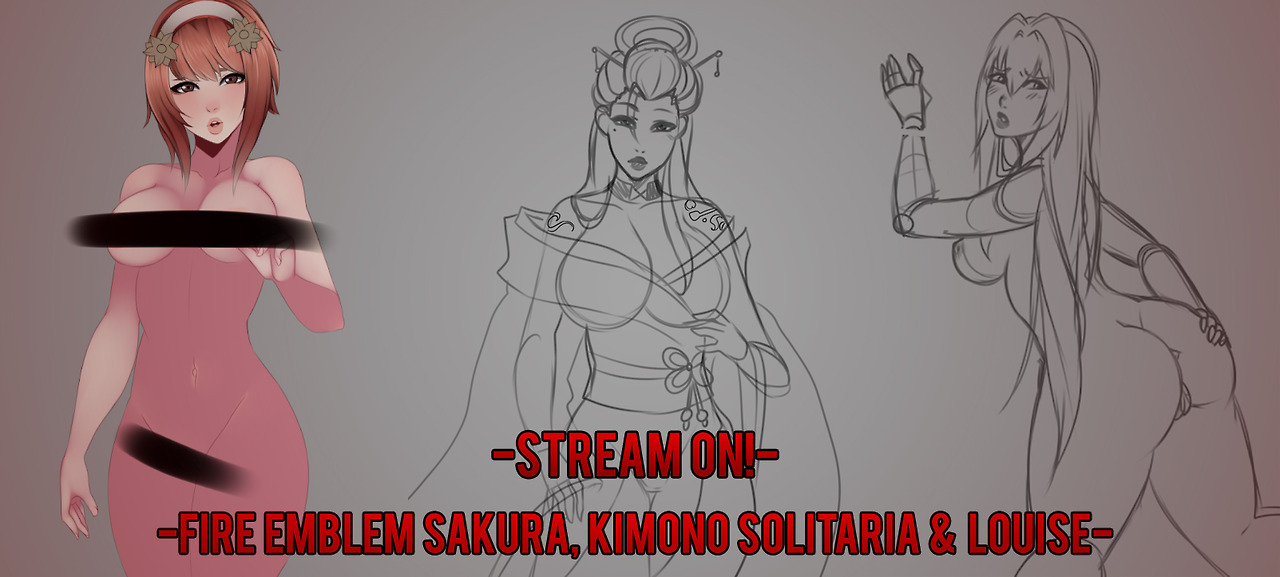 Stream ON!!Streaming Sakura (Fire Emblem), Solitaria Kimono (OC) &amp; Louise