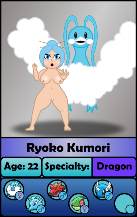 Another trainer bio, since I was asked about a Dragon-type trainer.Ryoko has been training with Drag