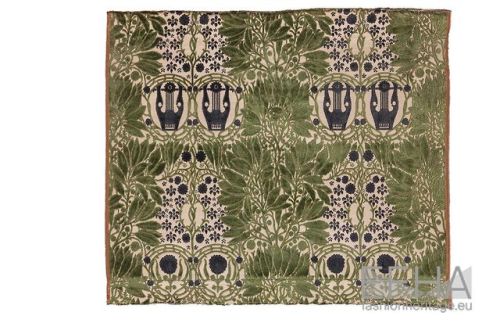 Silk velvet fabric, designed by Adrien Karbowsky, Tassinari et Chatel, ca. 1918. Photo by Jean Thole