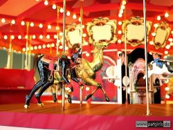 horseman919:  The new State Fair ride!  Children ride free as long as Daddy lubricates the pony.   (Again thanks to womenobey for the re-blog) 