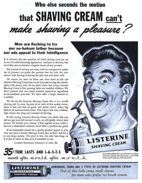 vintascope: Listerine - 19440129 Post on Flickr. Fantastic! Before now, I had never seen Overly-Exci