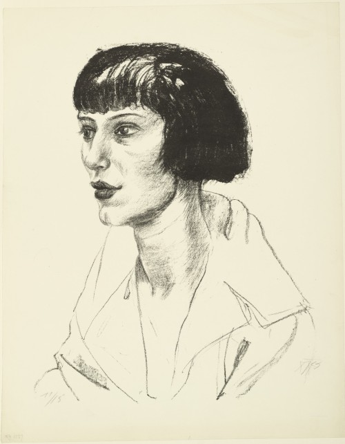 Mrs. Otto Mueller (Frau Otto Mueller), Otto Dix, 1923, MoMA: Drawings and PrintsPurchase FundSize: c