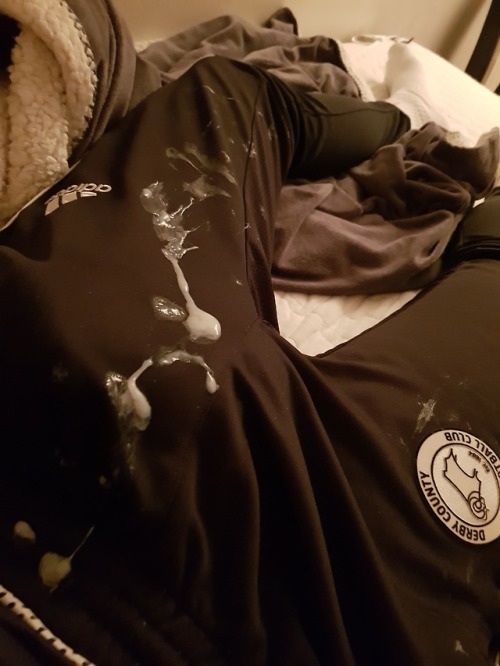 swedishtrackieboy: Cumming in these again Now you&rsquo;ve cum in them a number of times yo need